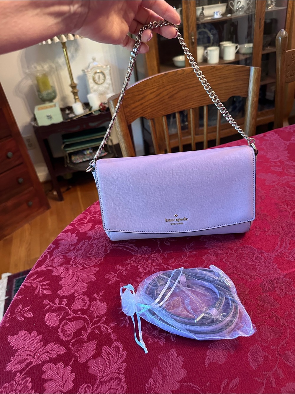 Kate Spade Lavender Leather Two-Way Bag